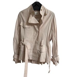NWT Vince Cream Drapey Jacket with Belted‎ Waist